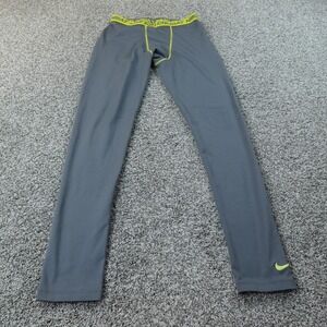 Nike Leggings Mens XL Gray Pro Dri Fit Tight Compression Pants Gym Workout Train